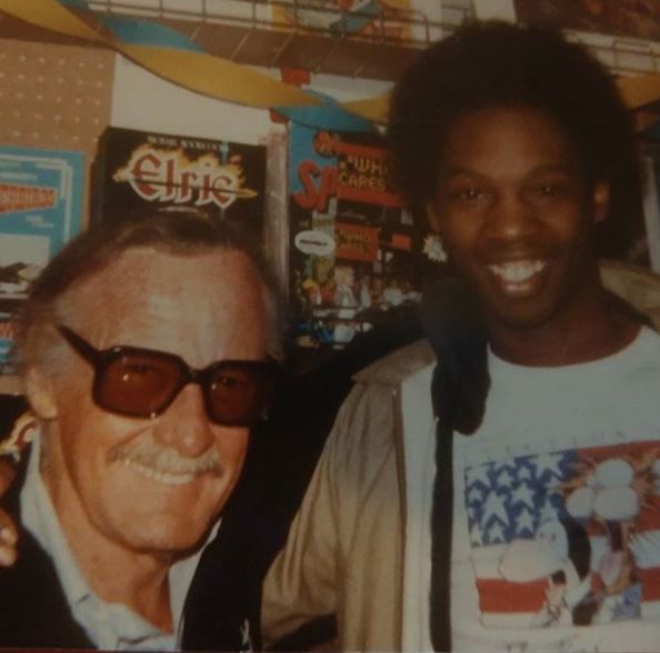 Winnipeg comic shop owner Tony Hazzard (right) first met Stan Lee in 1986.