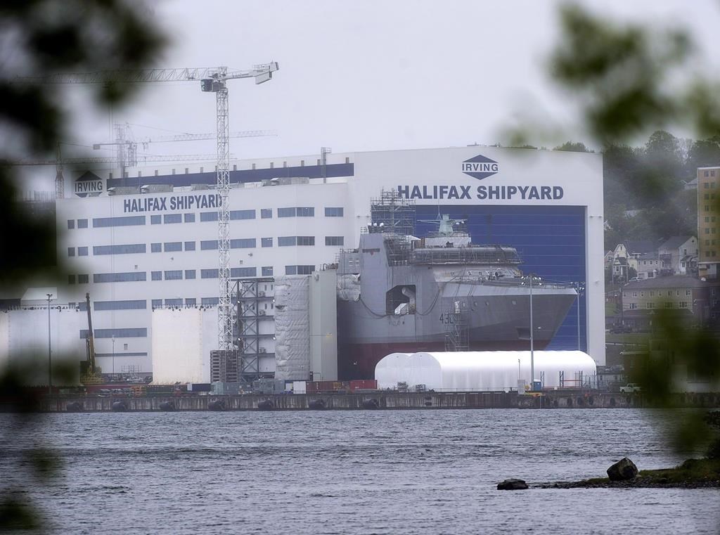 The Irving Shipbuilding facility is seen in Halifax on June 14, 2018.