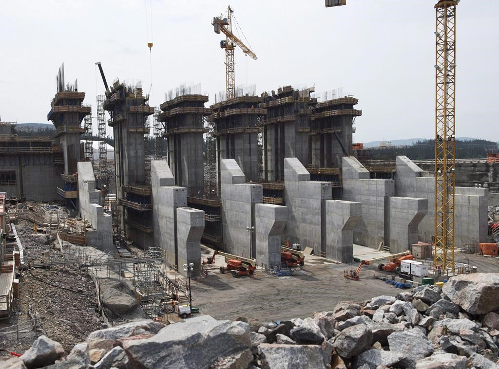 The construction site of the hydroelectric facility at Muskrat Falls, Newfoundland and Labrador is seen on Tuesday, July 14, 2015.