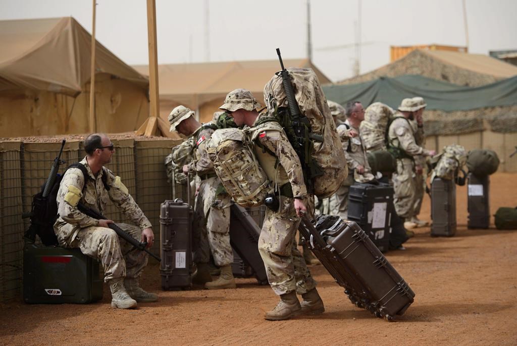 Canadian troops arrive at a UN base in Gao, Mali, on Monday, June 25, 2018. THE CANADIAN PRESS/Sean Kilpatrick.