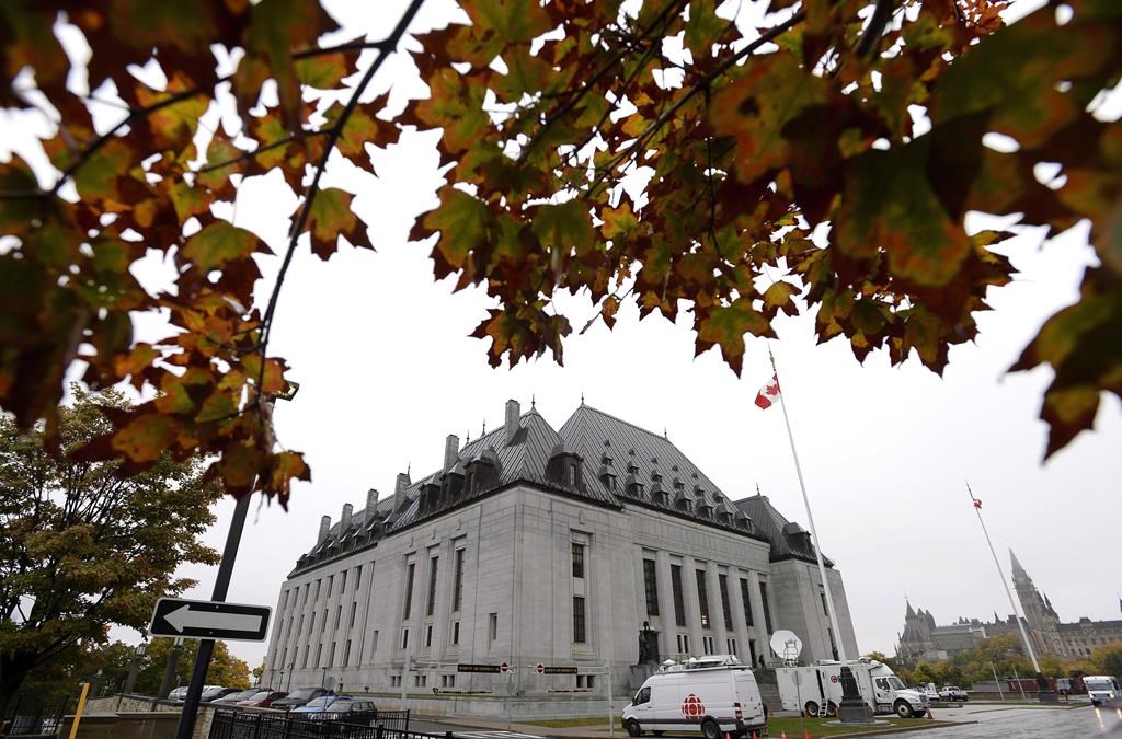 The Supreme Court of Canada is seen in Ottawa on October 11, 2018.