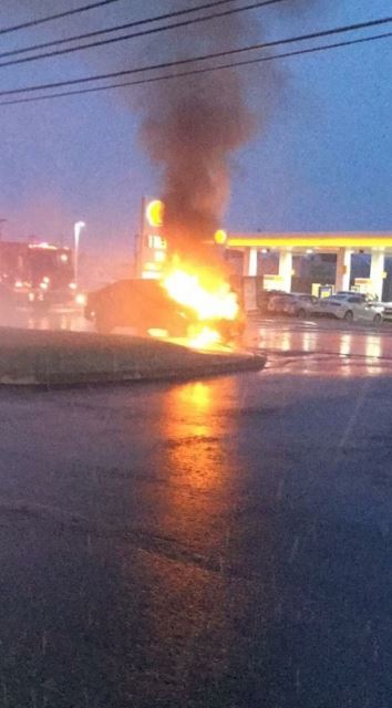 There were no injuries following this crash in New Glasgow, N.S., on Tuesday, Nov. 14, 2018. 
