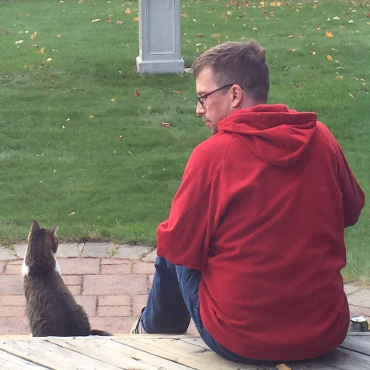 Daniel Pollock pictured with his cat TJ. Daniel died of an overdose Sept. 15, 2017