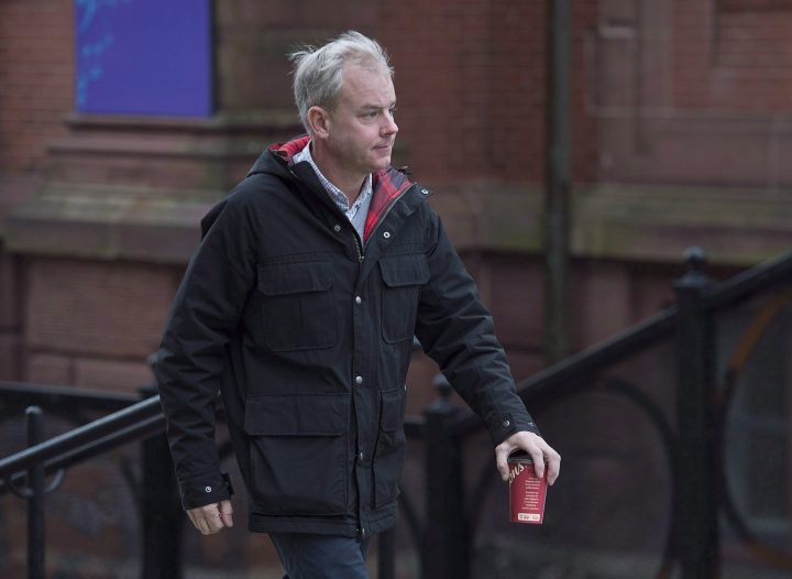 Dennis Oland arrives at the Law Courts in Saint John, N.B., on Tuesday, Nov. 6, 2018. 