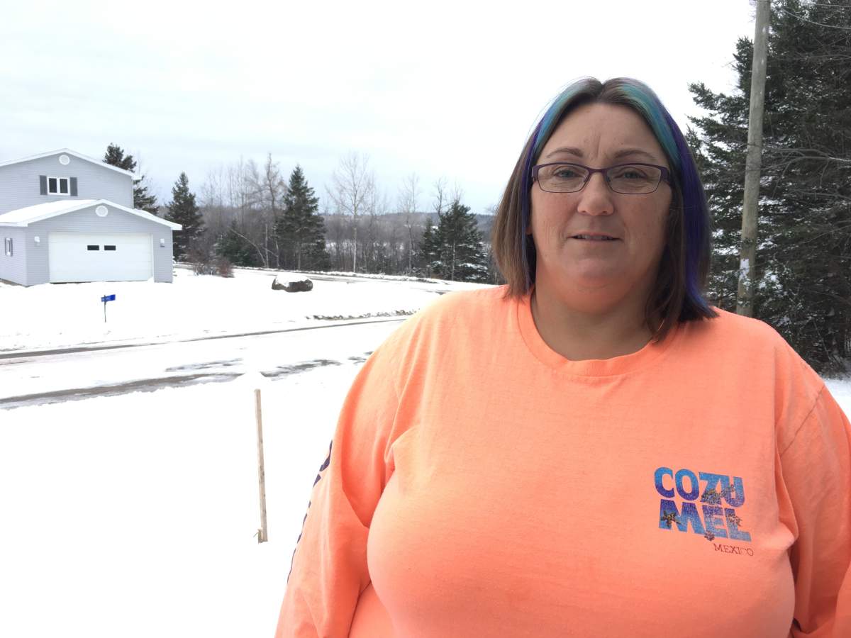 Donna Smith, a resident of Boundary Creek, N.B., says her whole house shook when the explosions went of on Nov. 17, 2018.