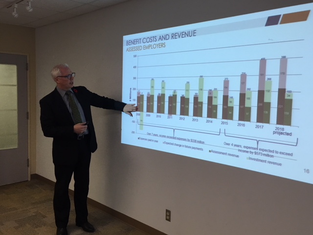 Doug Jones, president and CEO of WorkSafeNB explains the reasoning behind a big spike in New Brunswick employer assessment rates for 2019.