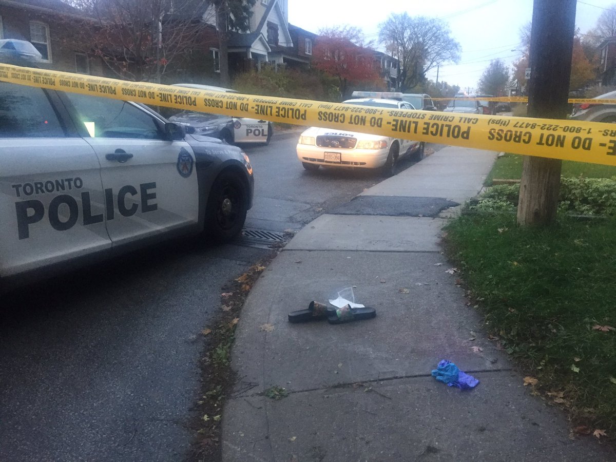 Authorities say a man in his 20s was found with serious injuries near Eglinton Avenue West and Allen Road on Monday afternoon.
