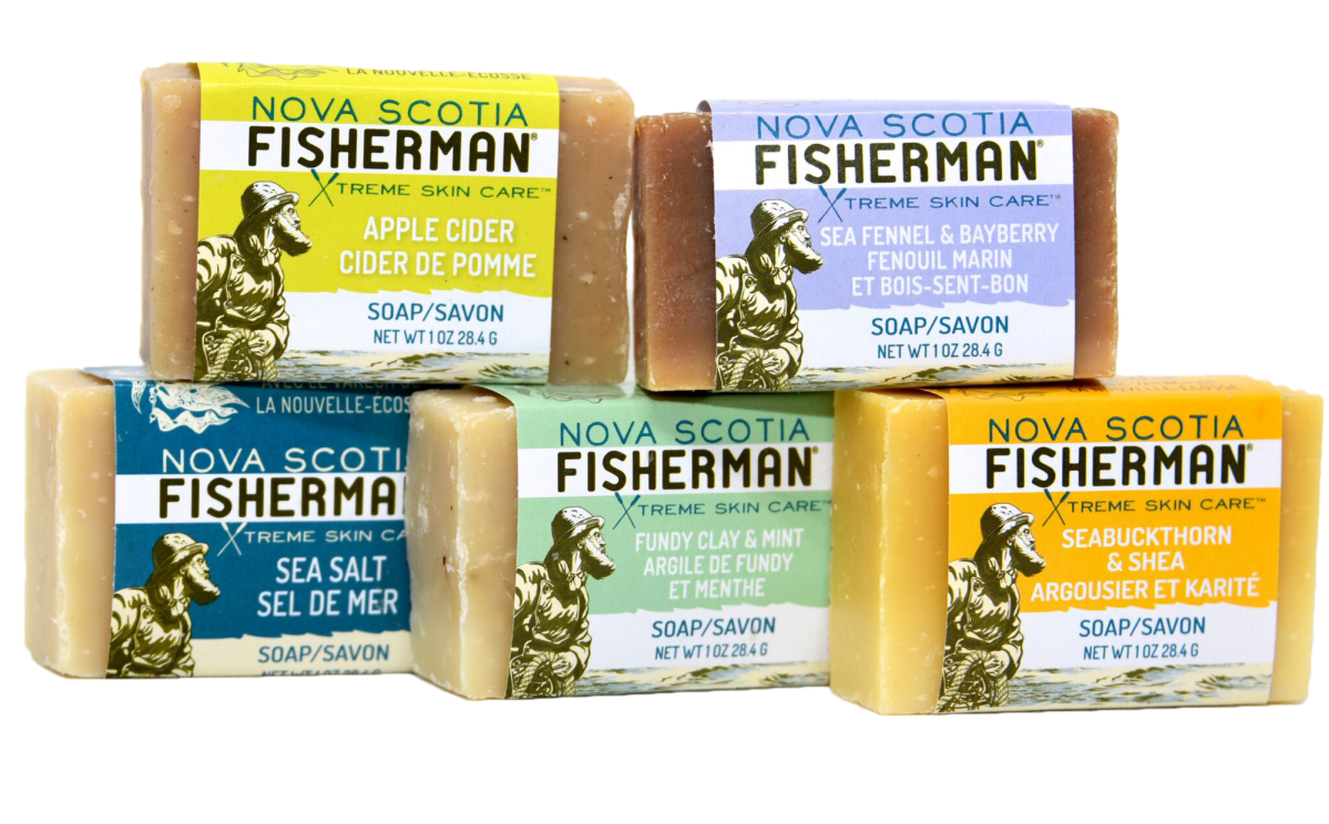 Nova Scotia Fisherman products are free from artificial scents and colours, and Atlantic sea kelp is infused in all skin care items. The Canadian brand’s five-piece mini soap collection features a variety of one-ounce bars.