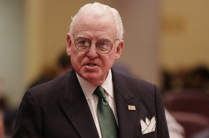 The FBI raided the office of Chicago Alderman Edward Burke, shown in this April 2016 photo, who served as a tax lawyer for Donald Trump for more than a decade, on Thursday, Nov. 29, 2018.