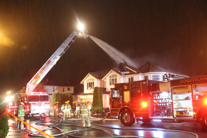 Five people were displaced from this home in the 1400-block of El Camino Drive in Coquitlam on Thursday. 