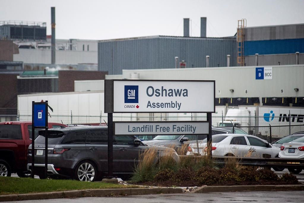 The Oshawa's General Motors car assembly plant in Oshawa, Ont., Monday Nov 26 , 2018.