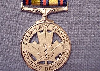 The EMS Exemplary Service medal.