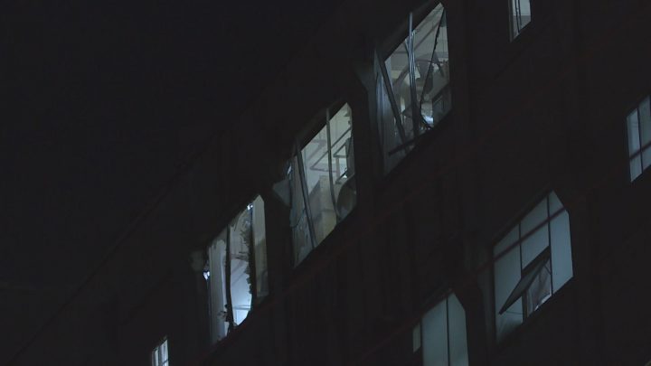 Fire crews were called to 4000 block of Bonnybrook Rd S.E. after an explosion at a commercial building just before 7 p.m. There was minor damage to the top floor.