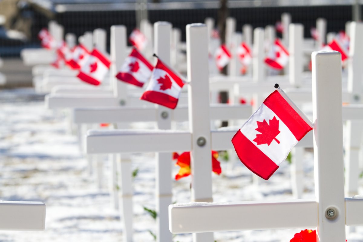 The annual Remembrance Day ceremony will be held at the Field of Crosses Nov. 11, 2021.