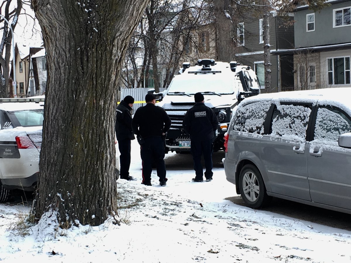The Forensic team was on scene near Bannerman and Salter Thursday following a standoff Wednesday.