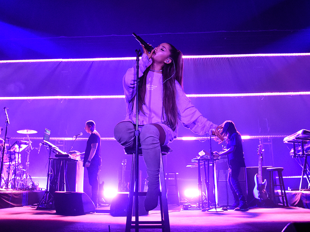 Ariana Grande presents ‘The Sweetener Sessions’ at Ace Hotel on Aug. 25, 2018 in Los Angeles, Calif.
