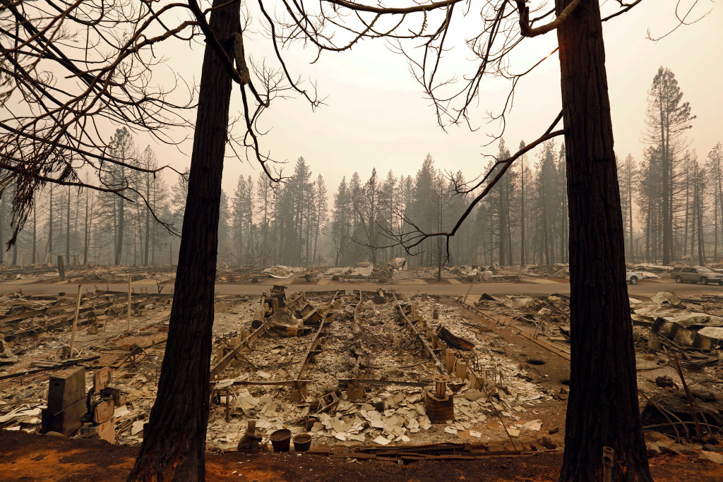 Nothing remains of the Ridgewood Mobile Home Park in Paradise, where a team recovered one victim on Monday, Nov. 12. as the search continues for victims of the Camp Fire in Paradise, California.