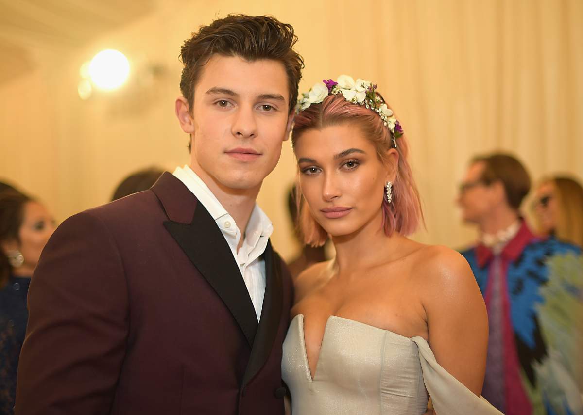 Shawn Mendes and Hailey Baldwin attend the “Heavenly Bodies: Fashion & the Catholic Imagination” costume institute gala at the Metropolitan Museum of Art on May 7, 2018 in New York City. (Photo by Matt Winkelmeyer/MG18/Getty Images for The Met Museum/Vogue)