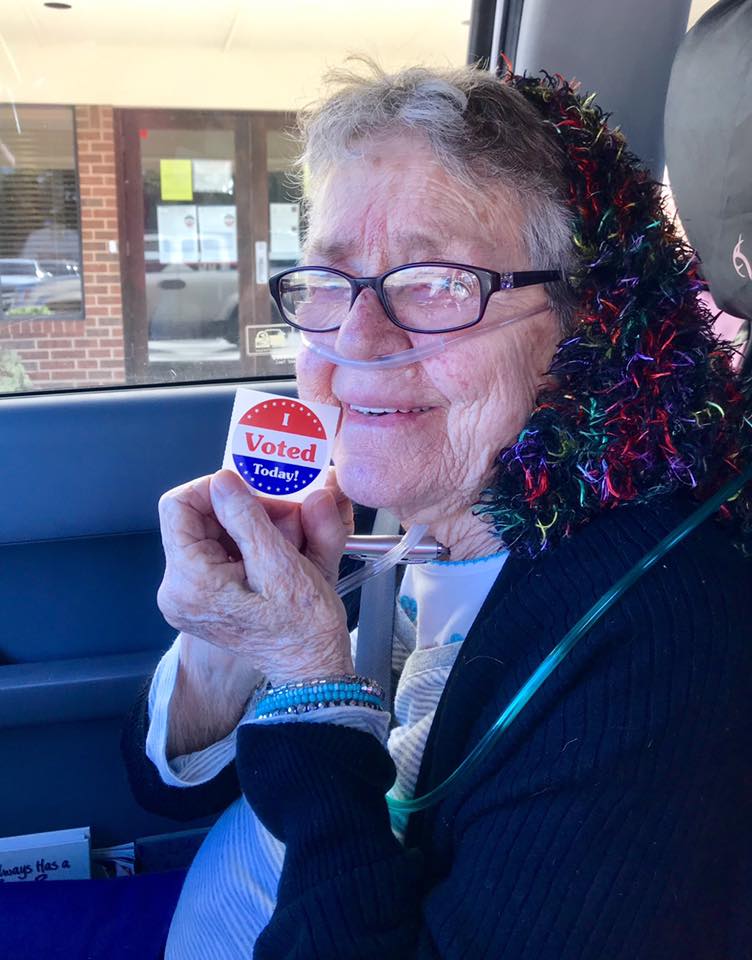 Gracie Lou Phillips had never voted in her life before that day, when her granddaughters took her to an early polling station in Grand Prairie.