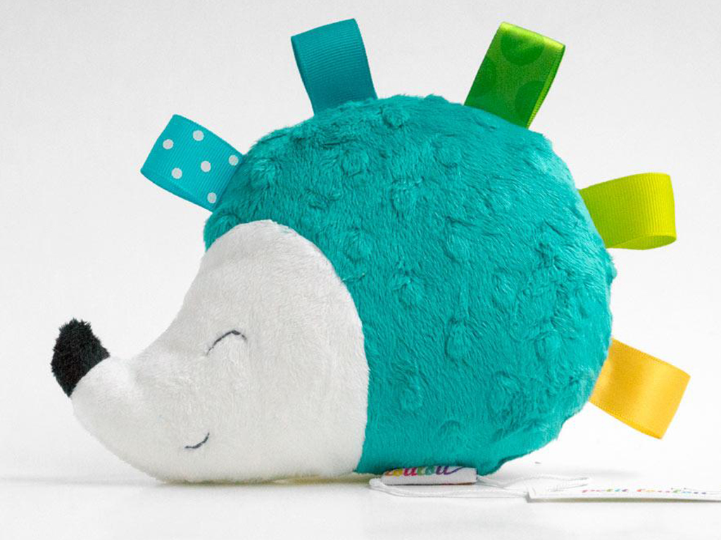 Spiky the hedgehog is a fun plush toy for young kids made by Vancouver kids’ brand Petit LouLoumade. Locally made, the company offers a variety of toys for kids that can be customized to order.