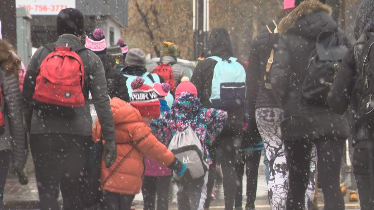 100 backpacks were delivered to Hope Mission Sunday.