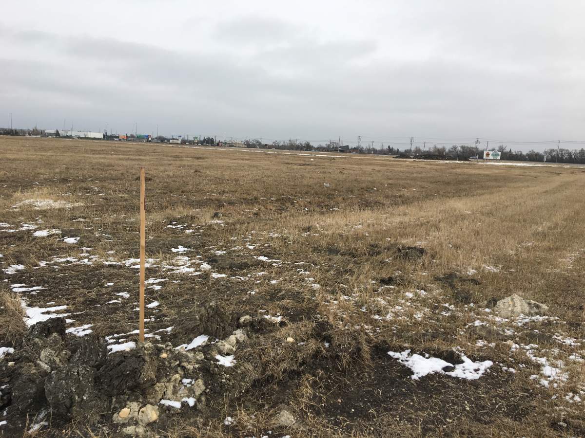 The spot is currently an empty field.