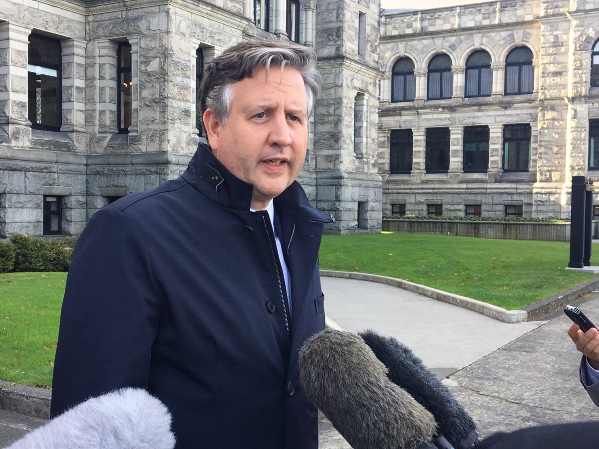 Vancouver Mayor Kennedy Stewart speaks to reporters in Victoria on Nov. 8, 2018.