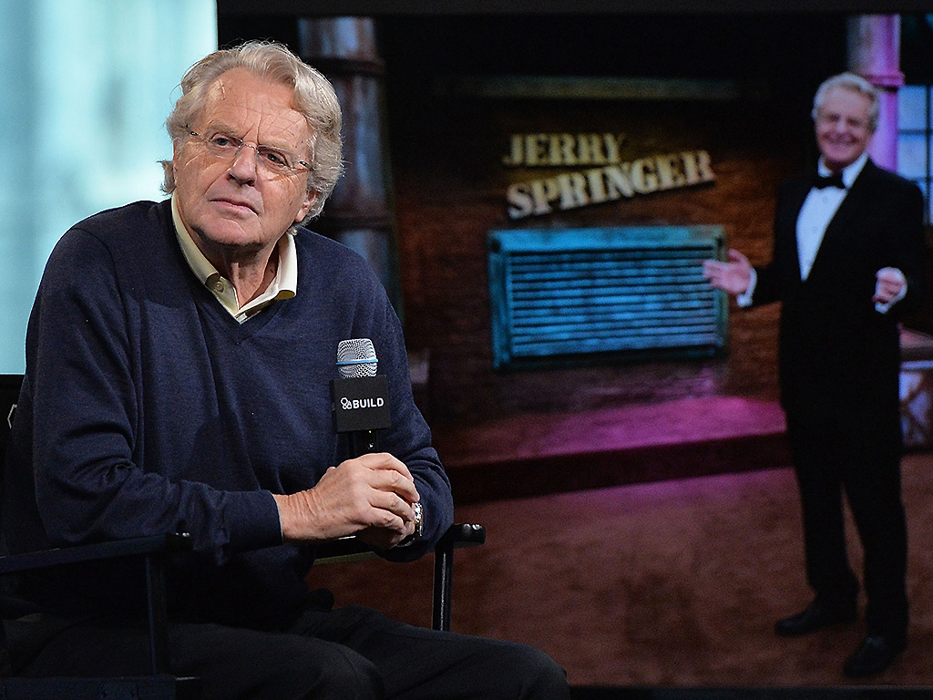 Jerry Springer discusses 25 years of his TV show at AOL Build in New York City on May 19, 2016.