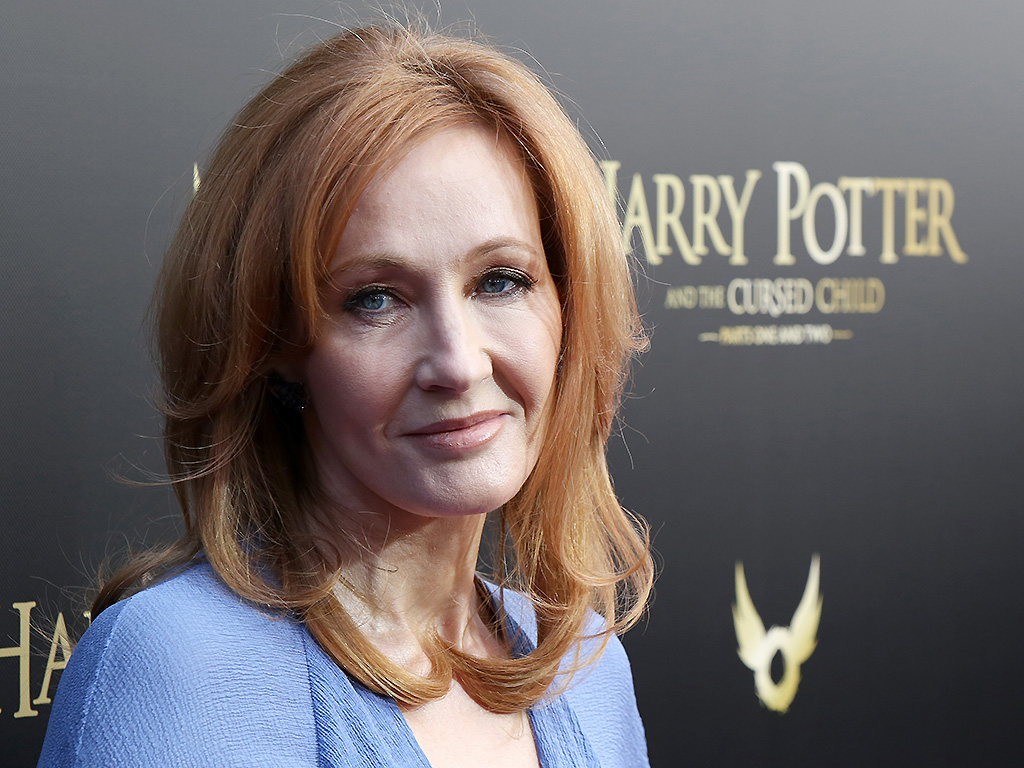 J. K. Rowling attends the Broadway performance of 'Harry Potter and the Cursed Child Parts One and Two' at The Lyric Theatre on April 22, 2018 in New York City.