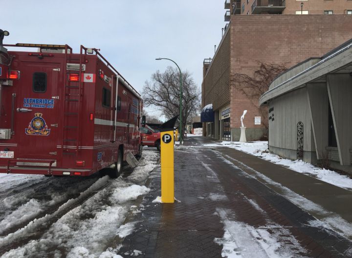 The Lethbridge Police Service is investigating a "sudden death" after a body was found following an early morning fire in the city's downtown.