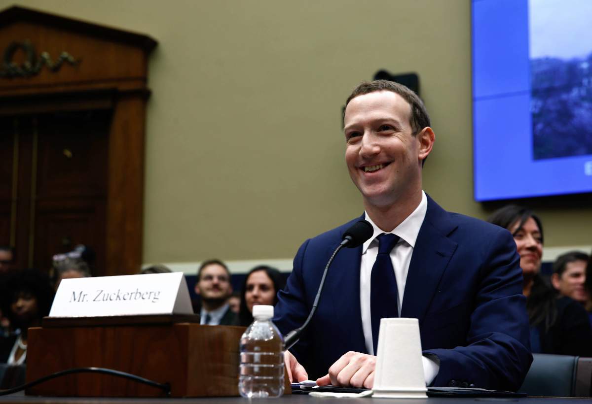 Mark Zuckerberg testifies before the House Energy and Commerce Committee on April 11, 2018, in Washington, D.C.