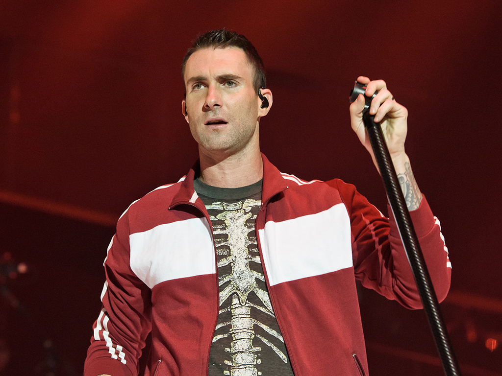 Adam Levine of Maroon 5 performs at Wembley Arena on May 26, 2015 in London, England.