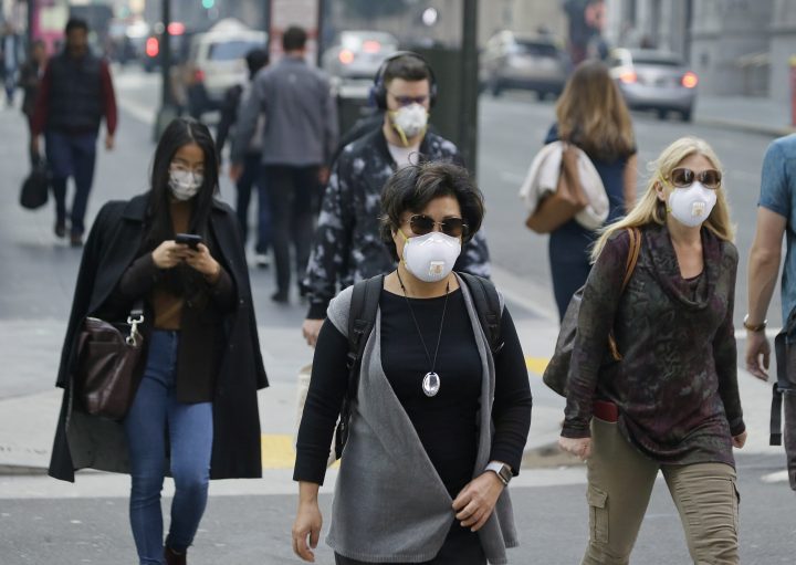 Air quality alert San Francisco residents don masks under lingering