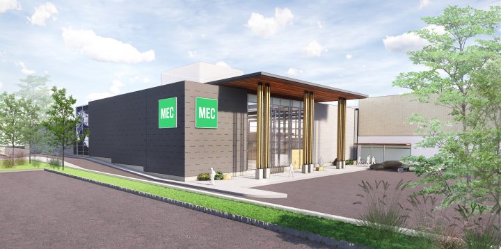 Rendering of the proposed MEC store at Midtown Plaza in Saskatoon.