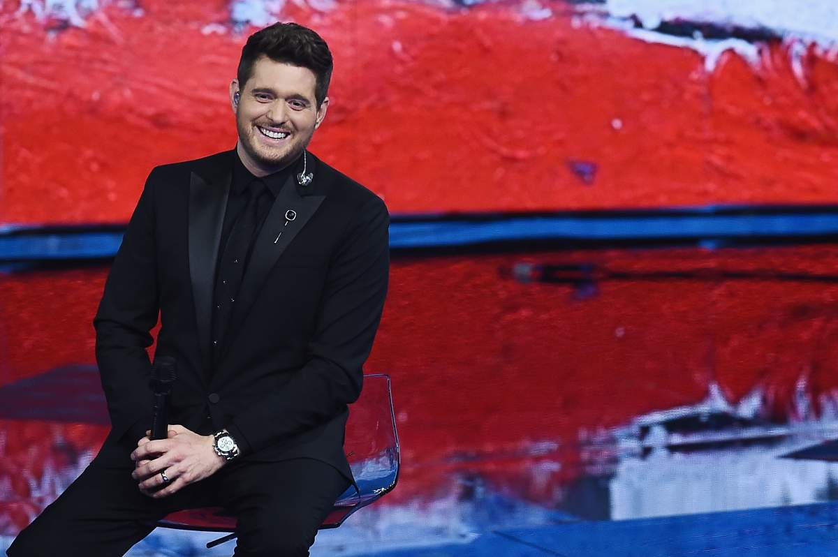 Michael Bublé at a taping of the ‘Che Tempo Che Fa’ show on Nov. 4, 2018 in Milan, Italy.