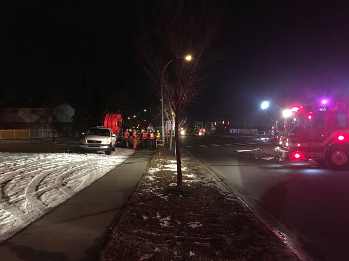 Edmonton Fire Rescue Services said nearly a dozen townhomes in Mill Woods were evacuated Tuesday afternoon after reports of a gas leak.