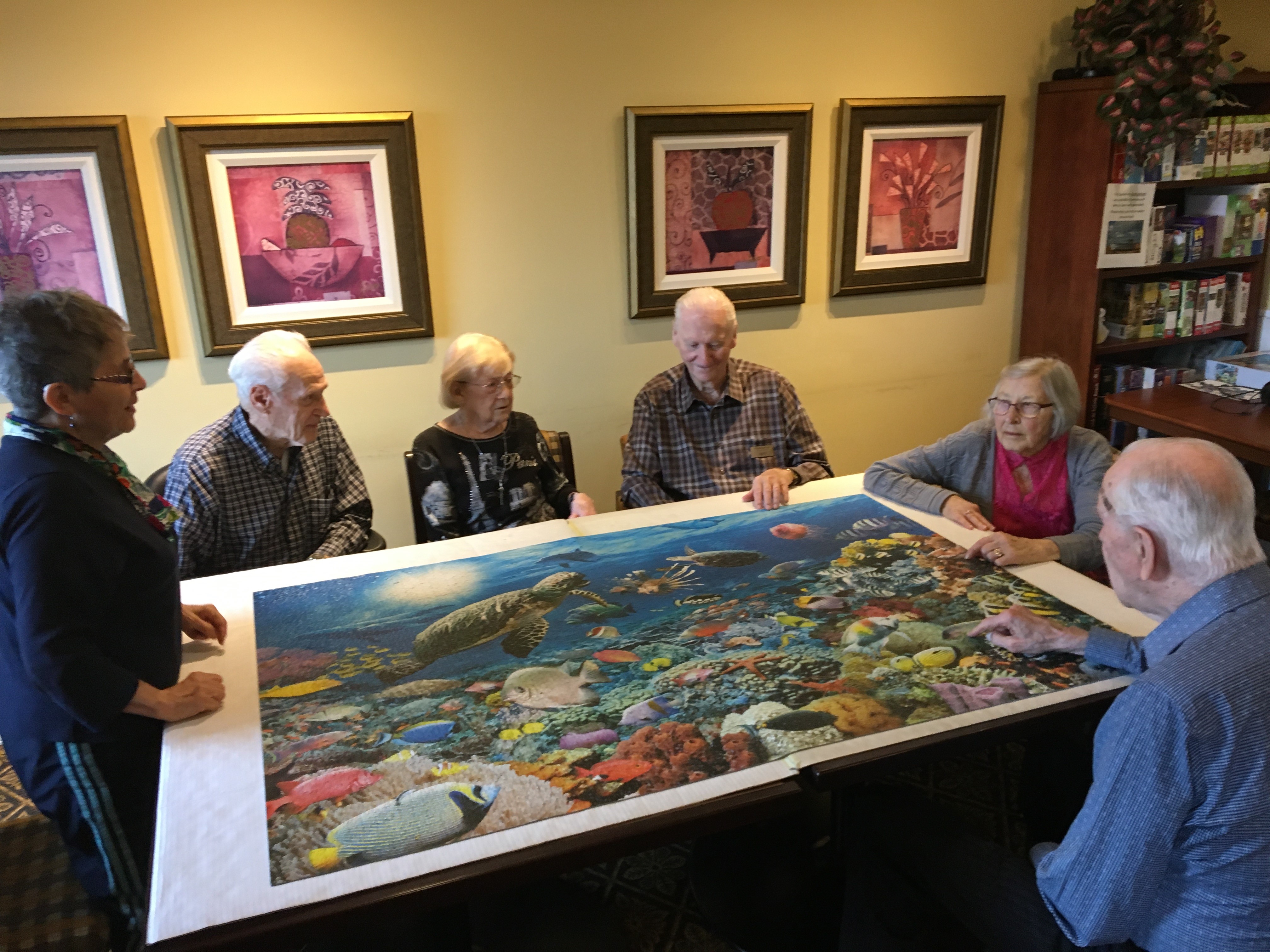 A challenging 5,000-piece puzzle brings a Kelowna retirement