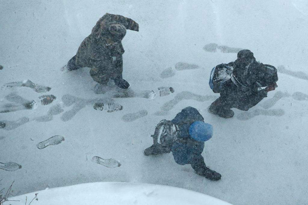 Forecasters said the worst of the squalls were expected to hit north of London.
