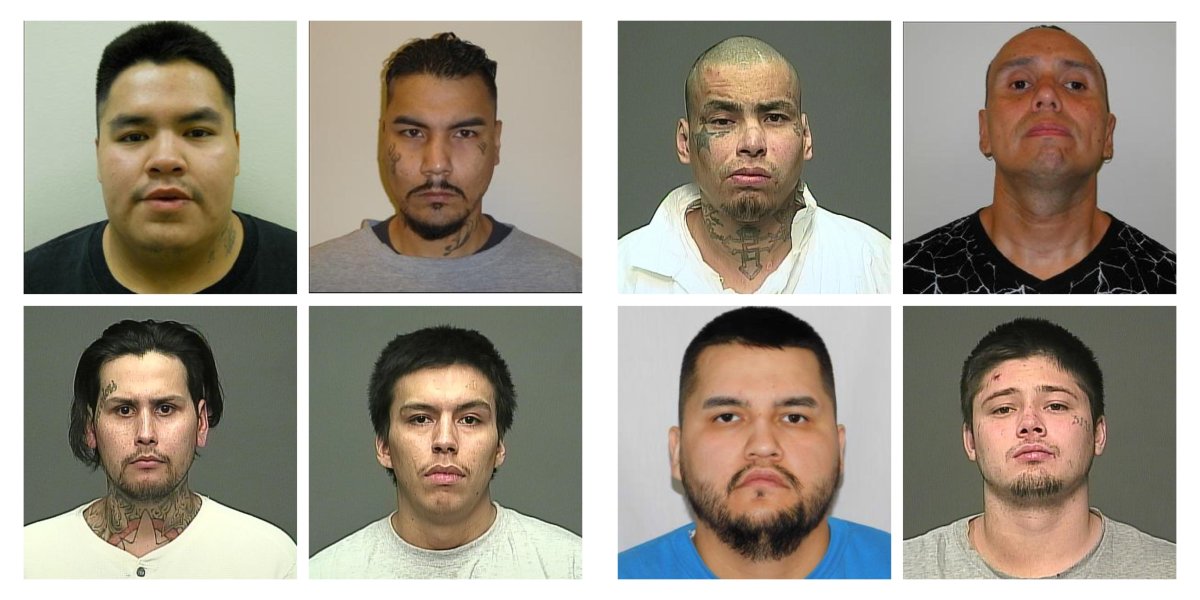 November's most wanted: Beardy, Bruyere, Grieves, Campbell, Folster, Richard, Maracle and Ducharme.