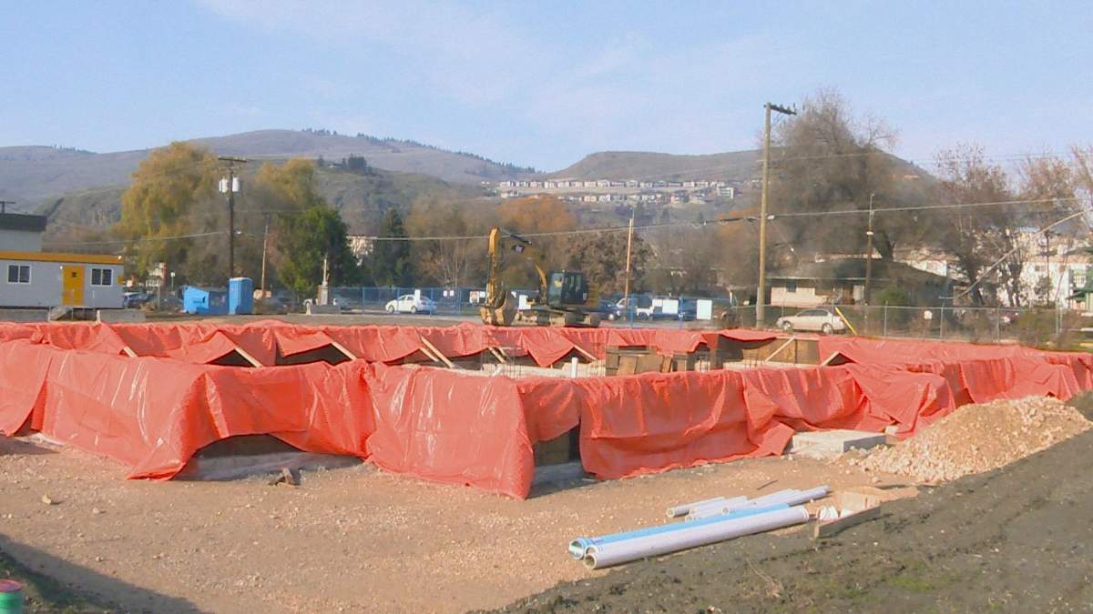 The site of what will be the My Place supportive housing complex for the homeless in Vernon.