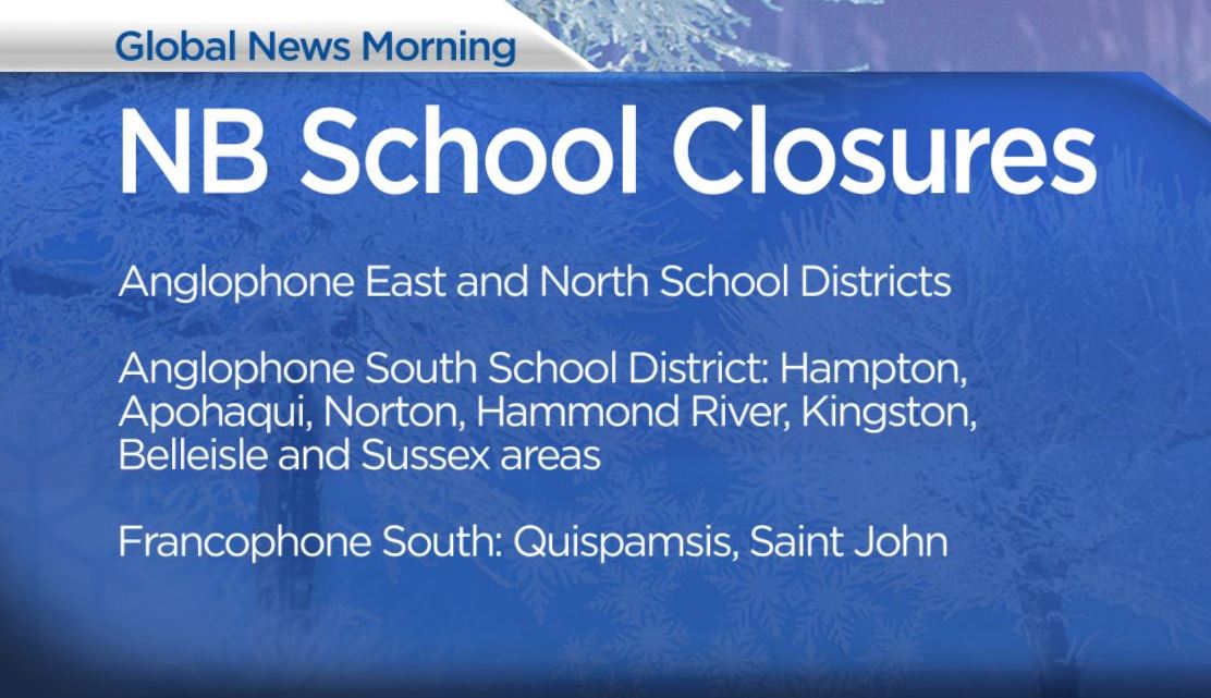 Stormy forecast prompts closures and cancellations in N.B. New