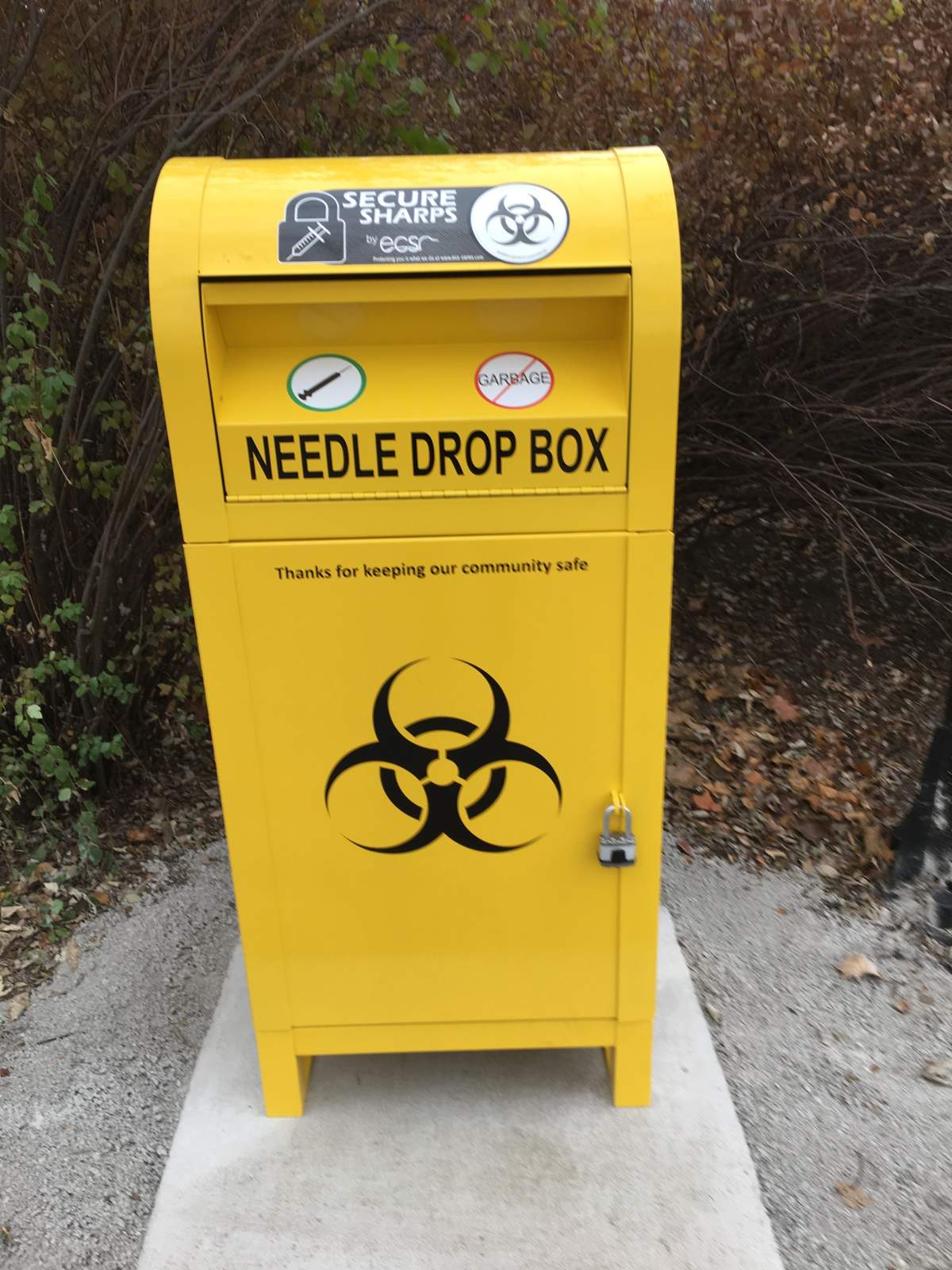 Four new needle drop boxes have been setup in downtown Peterborough.