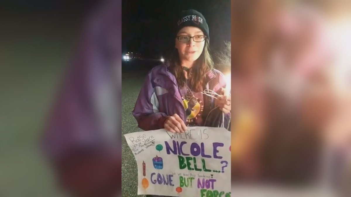 A vigil was held for Nicole Bell on Friday in honour of her 33rd birthday. Bell has been missing since September 2017. 