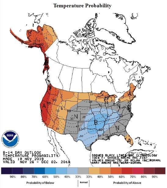 NOAA 8-18 day outlook
