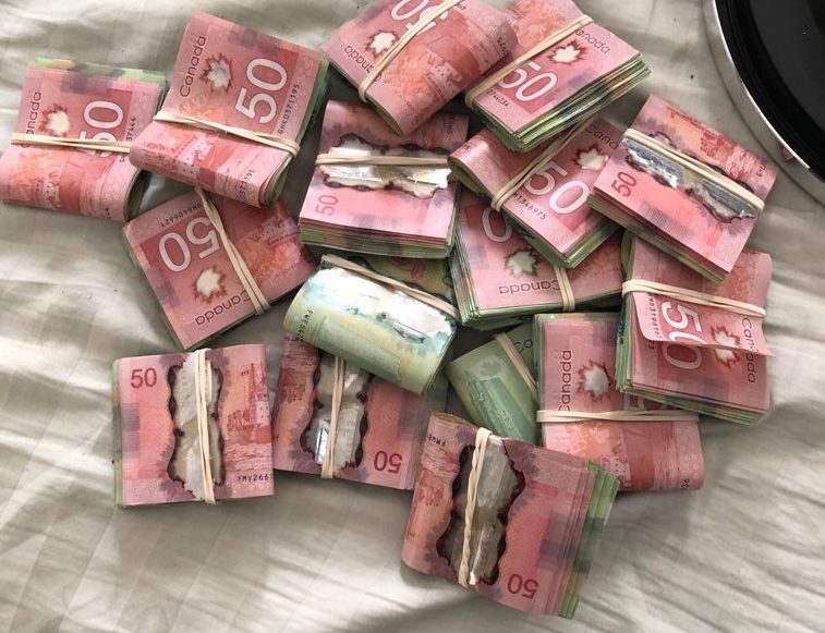 Norway House RCMP found a large quantity of cash in a pair of drug raids.