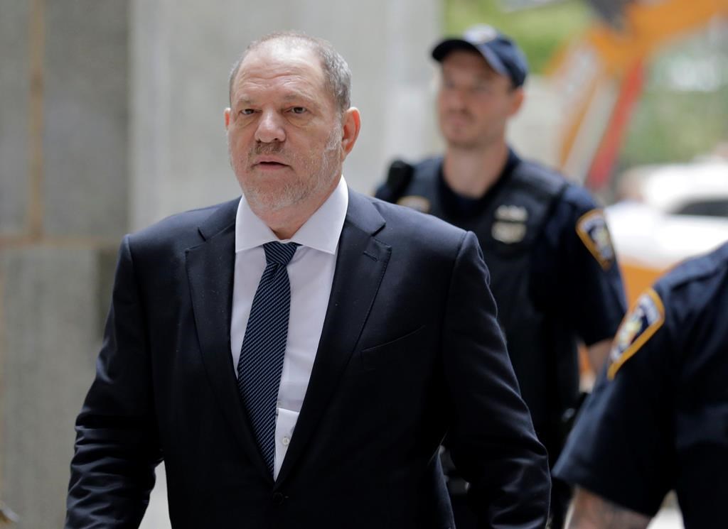 Harvey Weinstein arrives to court in New York.