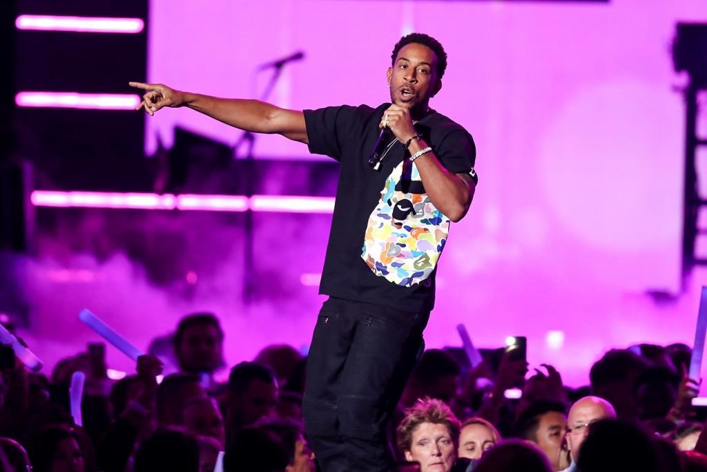 FILE- In this Sept. 21, 2018, file photo Ludacris performs at the 2018 iHeartRadio Music Festival Day 1 in Las Vegas. The performer will be in Winnipeg on Aug. 1.