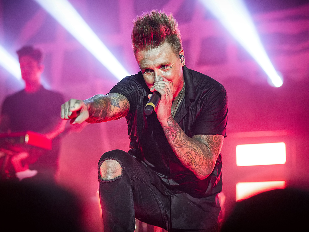 Papa Roach performs a live concert at Rockefeller in Oslo, Norway on Oct. 23, 2017.  