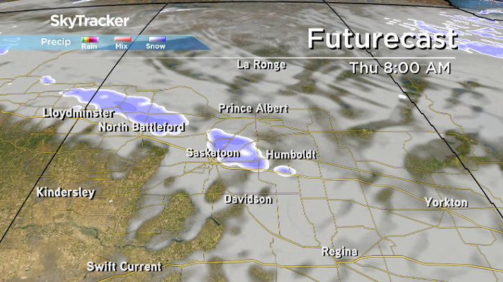 Pockets of snow are expected to swing through the area on Thursday.