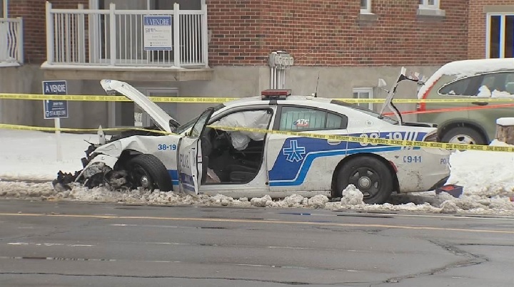 A woman was seriously injured after being struck by a police cruiser. Saturday, Nov. 17, 2018.